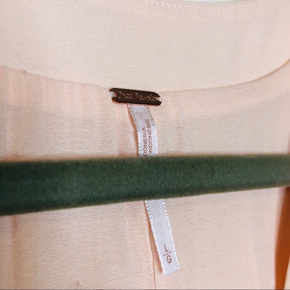 Free People Darcy Super V Cap Top Peach Pearl LG - Picture 3 of 6
